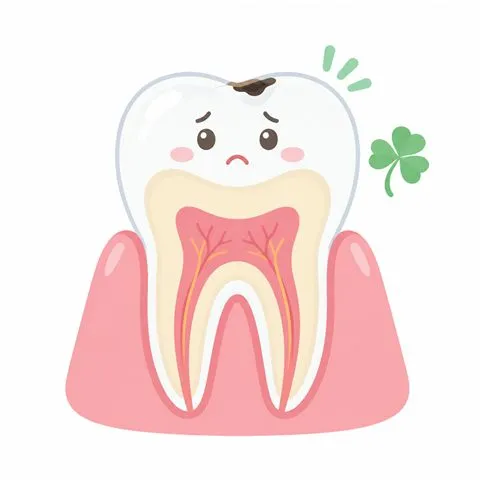 C1 エナメル質の虫歯のイラスト