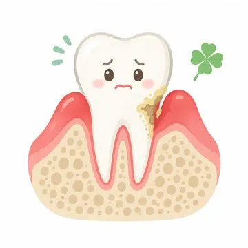 軽度歯周炎のイラスト